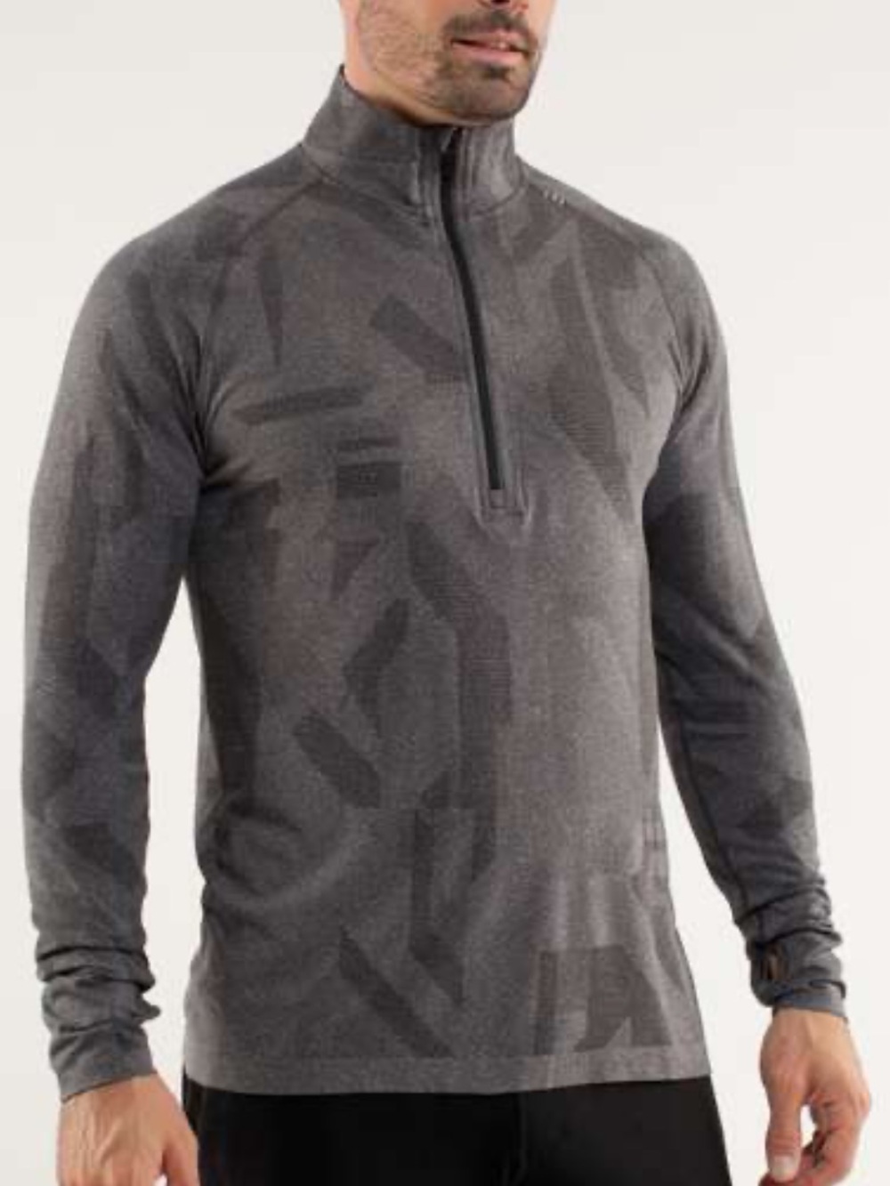 Lululemon Metal Vent Tech Zip Camo xl slate